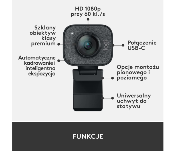 Logitech StreamCam Graphite - 577265 - zdjęcie 11